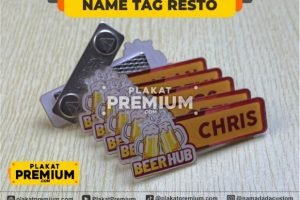 Produsen Name Tag Resto