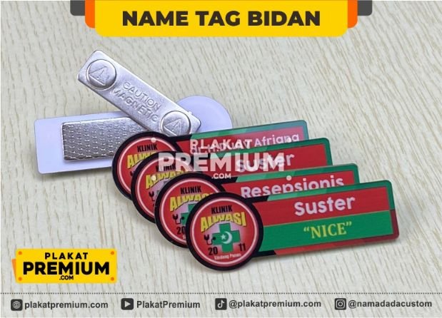 Jual Name Tag Bidan
