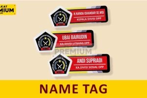 Jual Name Tag Ustadz dengan Desain Paling Keren